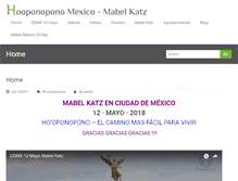 Tablet Screenshot of mexicohooponopono.com